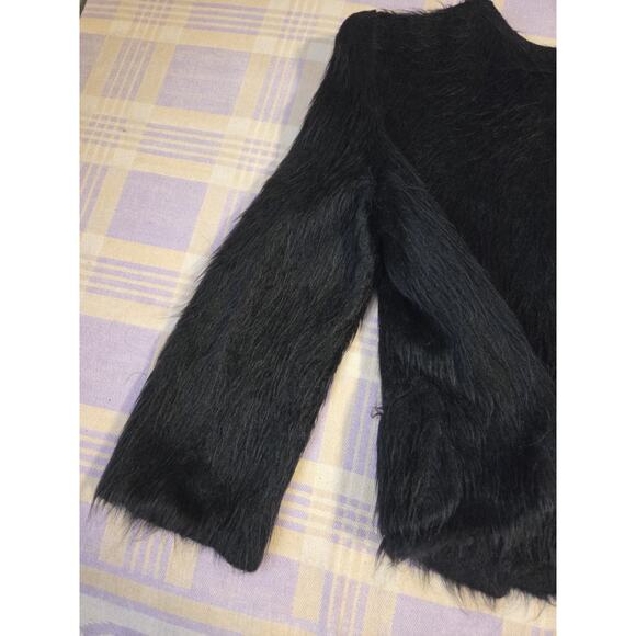 1940s Bearskin Chubby Mohair Cardigan Coat By Regina Hand Knitted Sweater Vtg - Picture 16 of 16